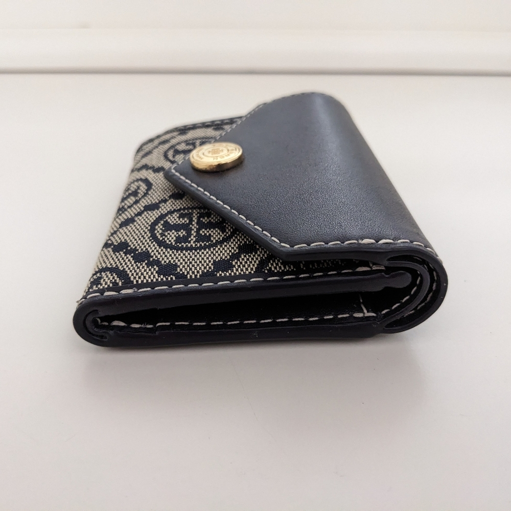 Tory Burch Black and Cream Wallet - Picture 3 of 14